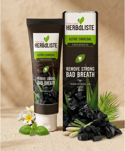 Dentifrice Active Charcoal aux plantes de Thaïlande